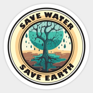 Save Water Sticker